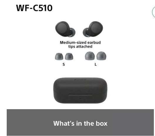 Sony WF-C510 True Wireless Earbuds - Black