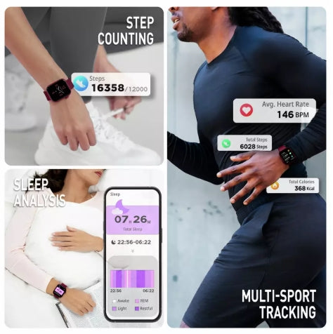 Reflex Active Berry AMOLED Smart Watch